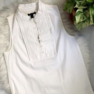 J. Crew Pleated Bib Sleeveless Popover Shirt | 4